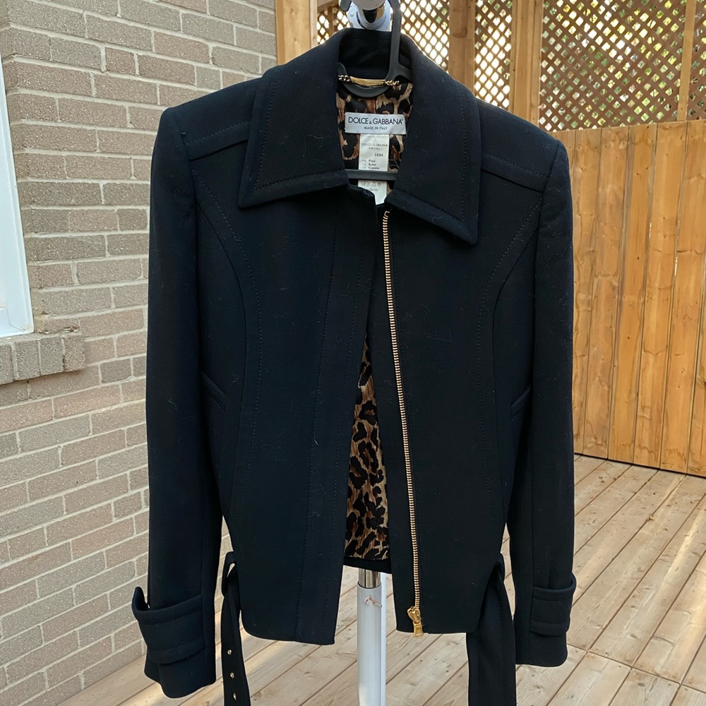 Authentic dolce&gabbana wool mix coat